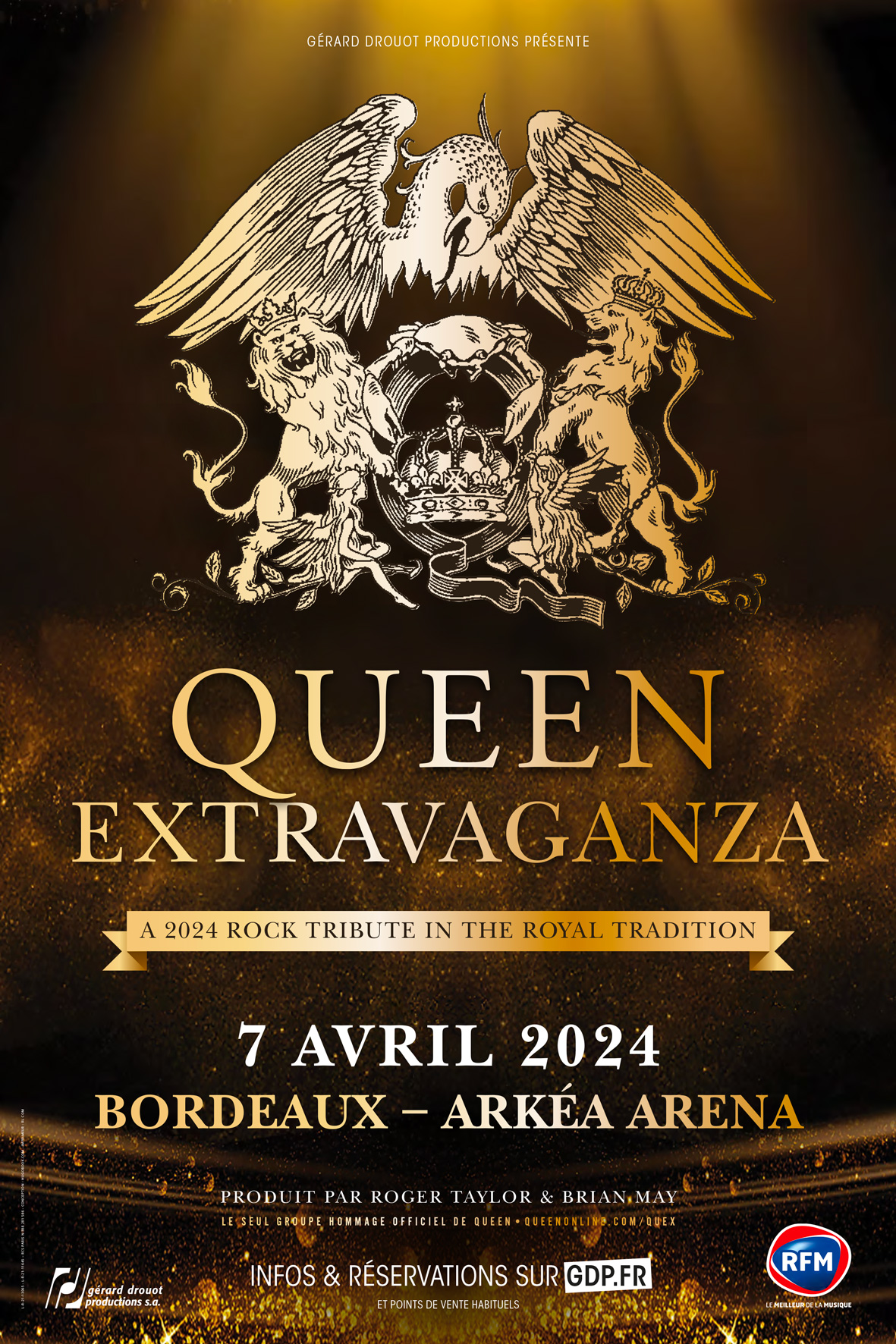 Queen Extravaganza Concert 07 Avril 2024 Billetterie Bordeaux